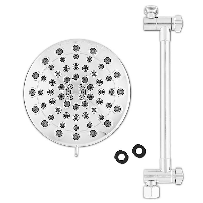 slide 3 of 6, Waterpik PowerPulse 6-Spray Rain Showerhead - Chrome, 1 ct