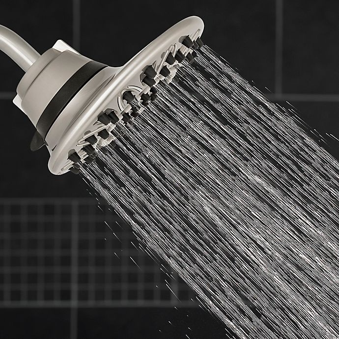 slide 2 of 5, Waterpik Fixed Mount 7-Spray Showerhead - Brushed Nickel, 1 ct