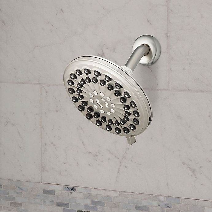 slide 2 of 5, Waterpik 6-Spray Showerhead with PowerPulse - Brushed Nickel, 1 ct