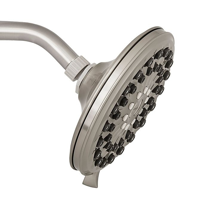 slide 4 of 5, Waterpik 6-Spray Showerhead with PowerPulse - Brushed Nickel, 1 ct