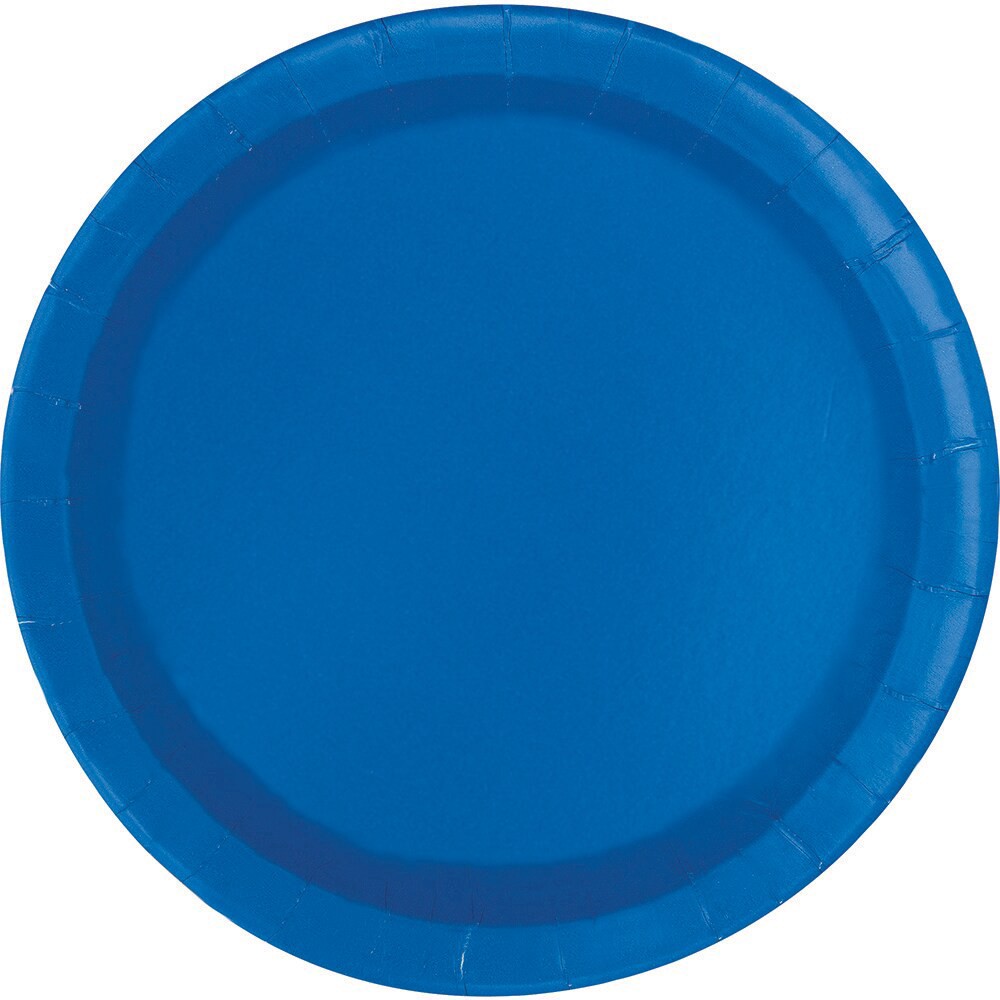 slide 2 of 4, Kroger Entertainment Essentials Paper Plates Blue, 6.75 in