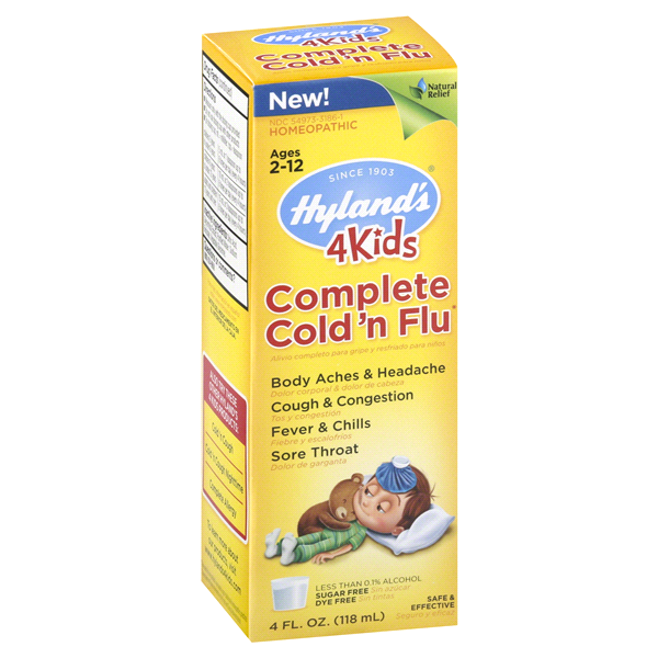 slide 1 of 1, Hyland's 4 Kids Complete Cold 'n Flu, 4 fl oz