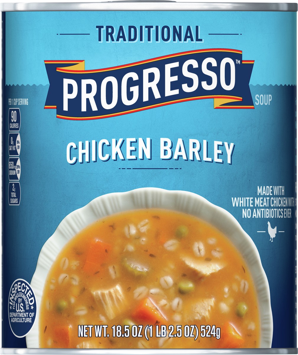 slide 13 of 13, Progresso Traditional Chicken Barley Soup, 18.5 oz., 18.5 oz