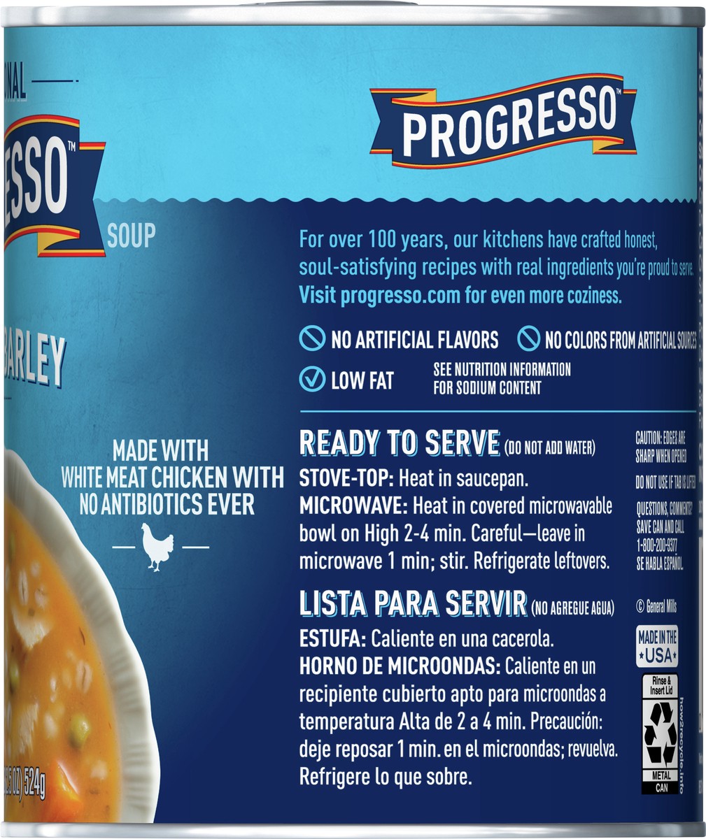 slide 9 of 13, Progresso Traditional Chicken Barley Soup, 18.5 oz., 18.5 oz