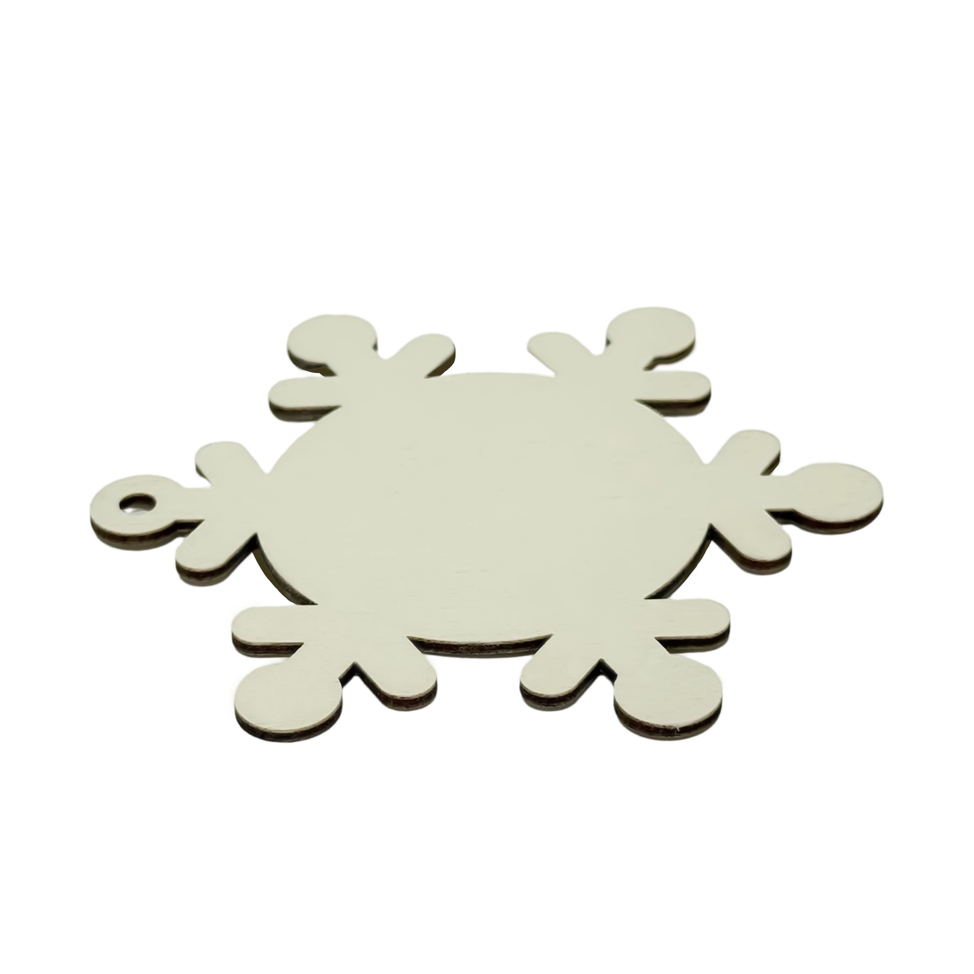 slide 3 of 3, 3.5" Diy Plywood Snowflake Ornaments, 50ct. By Make Market, 50 ct