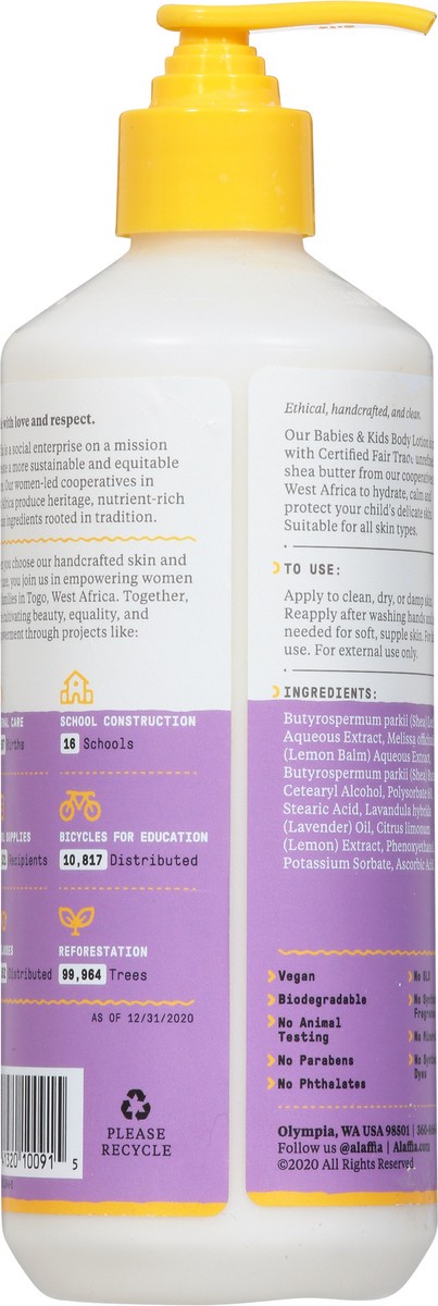 slide 5 of 9, Alaffia Lemon Lavender Babies & Kids Body Lotion, 16 fl oz