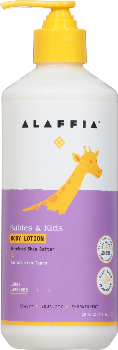 slide 6 of 9, Alaffia Lemon Lavender Babies & Kids Body Lotion, 16 fl oz