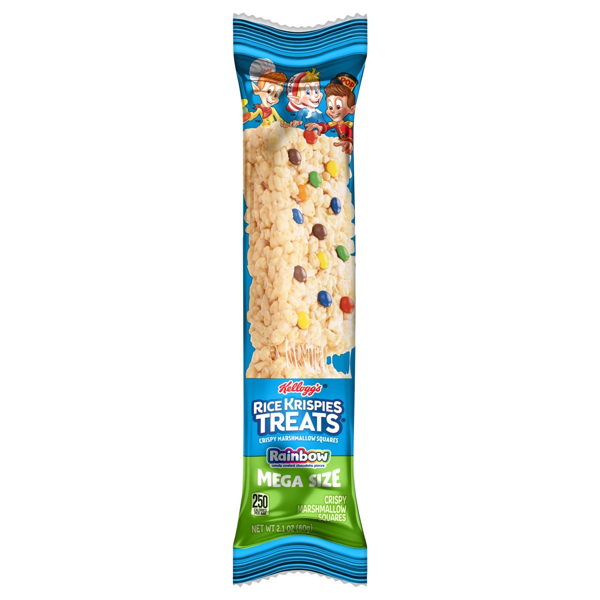 slide 1 of 5, Rice Krispies Treats Mega Bars Rainbow Marshmallow Snack Bars, 2.1 oz