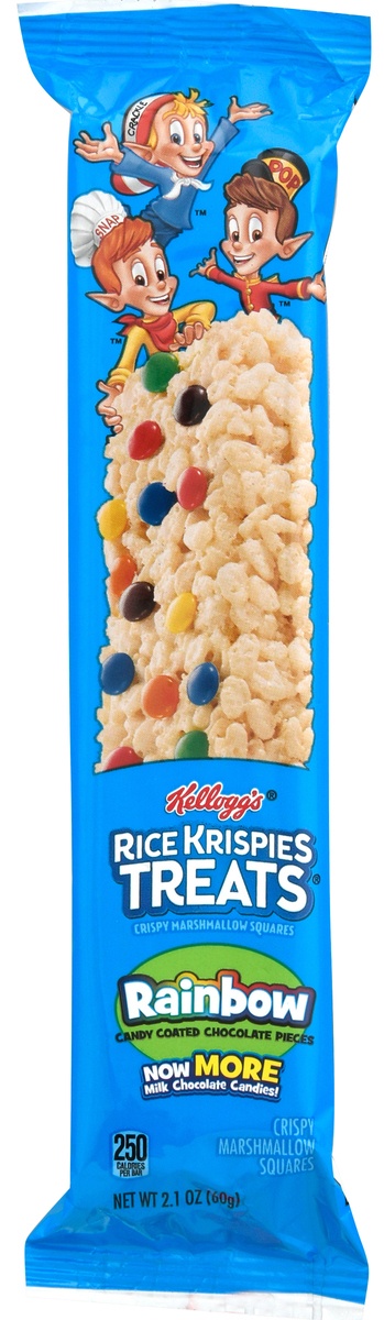 slide 9 of 11, Kellogg's Rice Krispies Treats Marshmallow Snack Bars, Kids Snacks, School Lunch, Rainbow, 2.1 oz