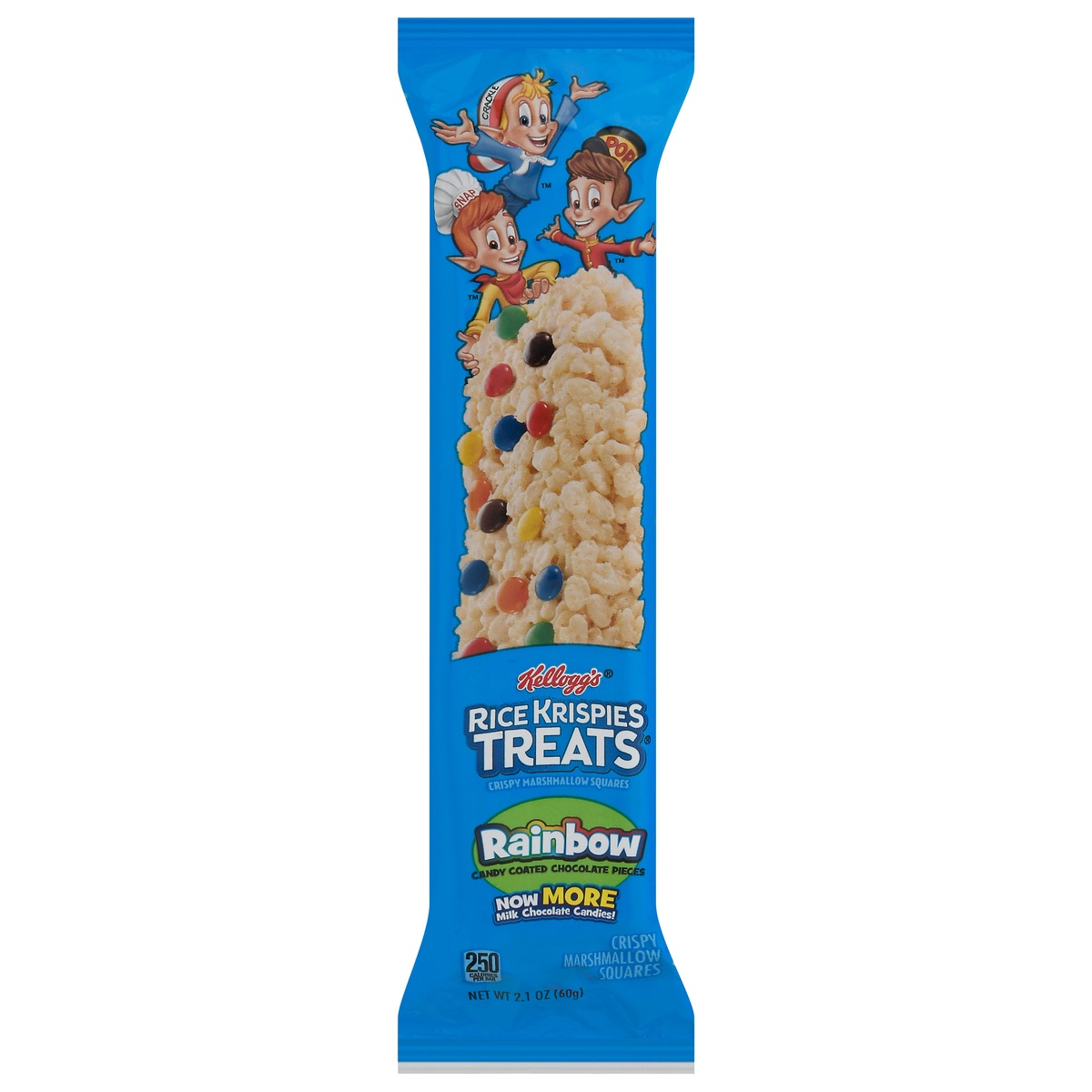 slide 1 of 1, Kellogg's Rice Krispies Treats Marshmallow Snack Bars, Kids Snacks, School Lunch, Rainbow, 2.1 oz