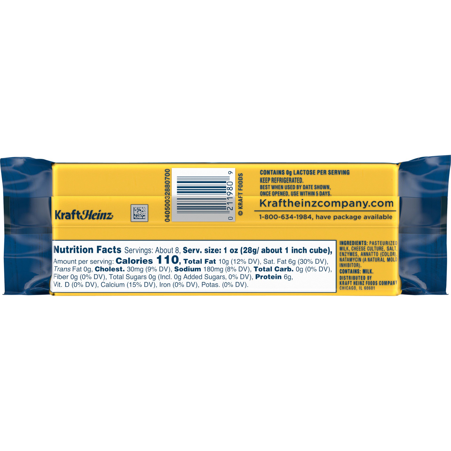 slide 6 of 6, Kraft Extra Sharp Cheddar Cheese, 8 oz