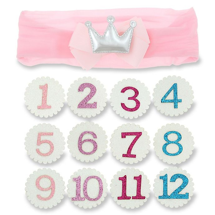 slide 1 of 1, Capelli New York Infant Interchangeable Birthday Girl Crown Set, 13 ct