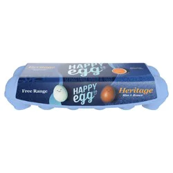 Happy Egg Co. Eggs, Heritage, Blue & Brown, Large