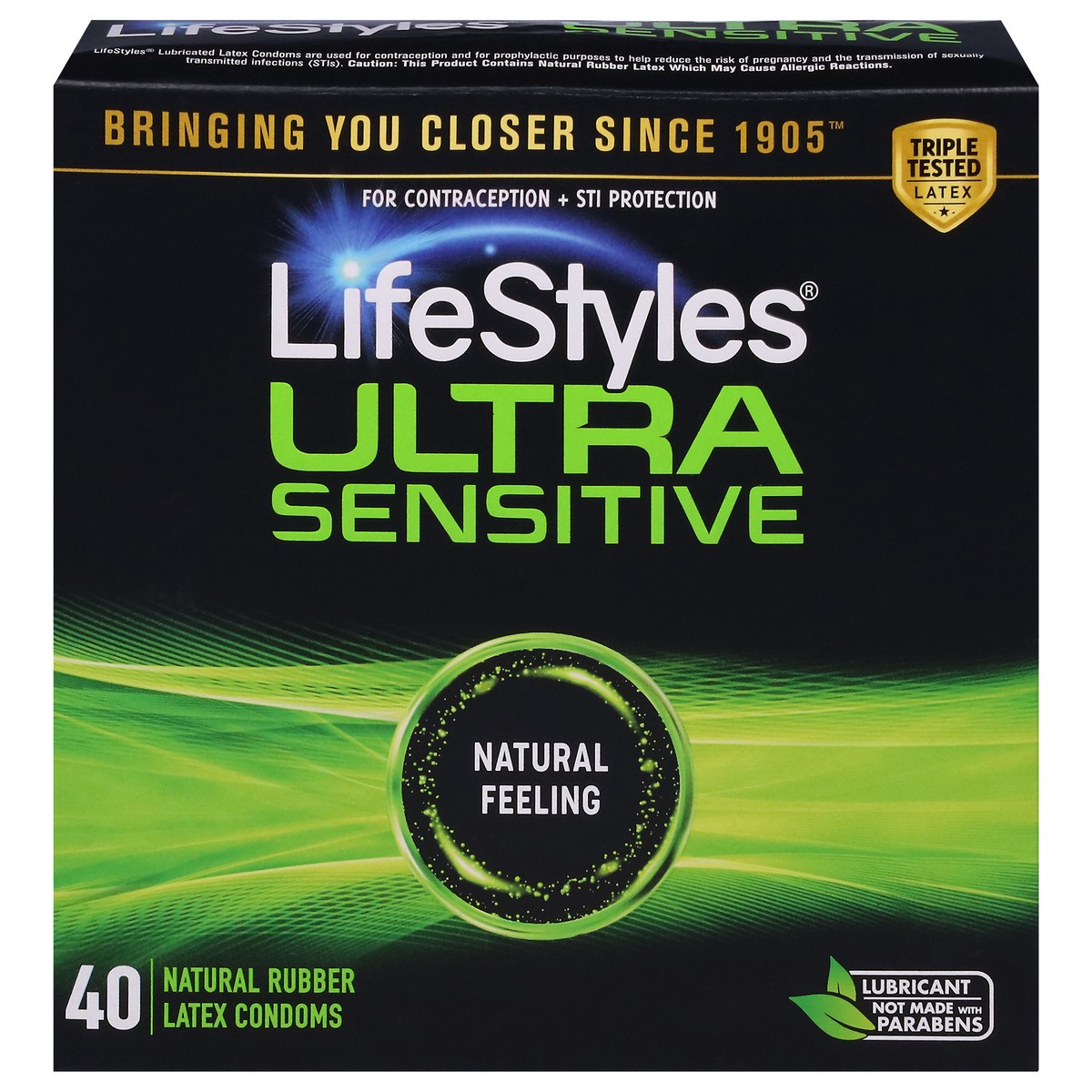 slide 2 of 12, LifeStyles Ultra Sensitive Latex Condoms 40 ea, 40 ct