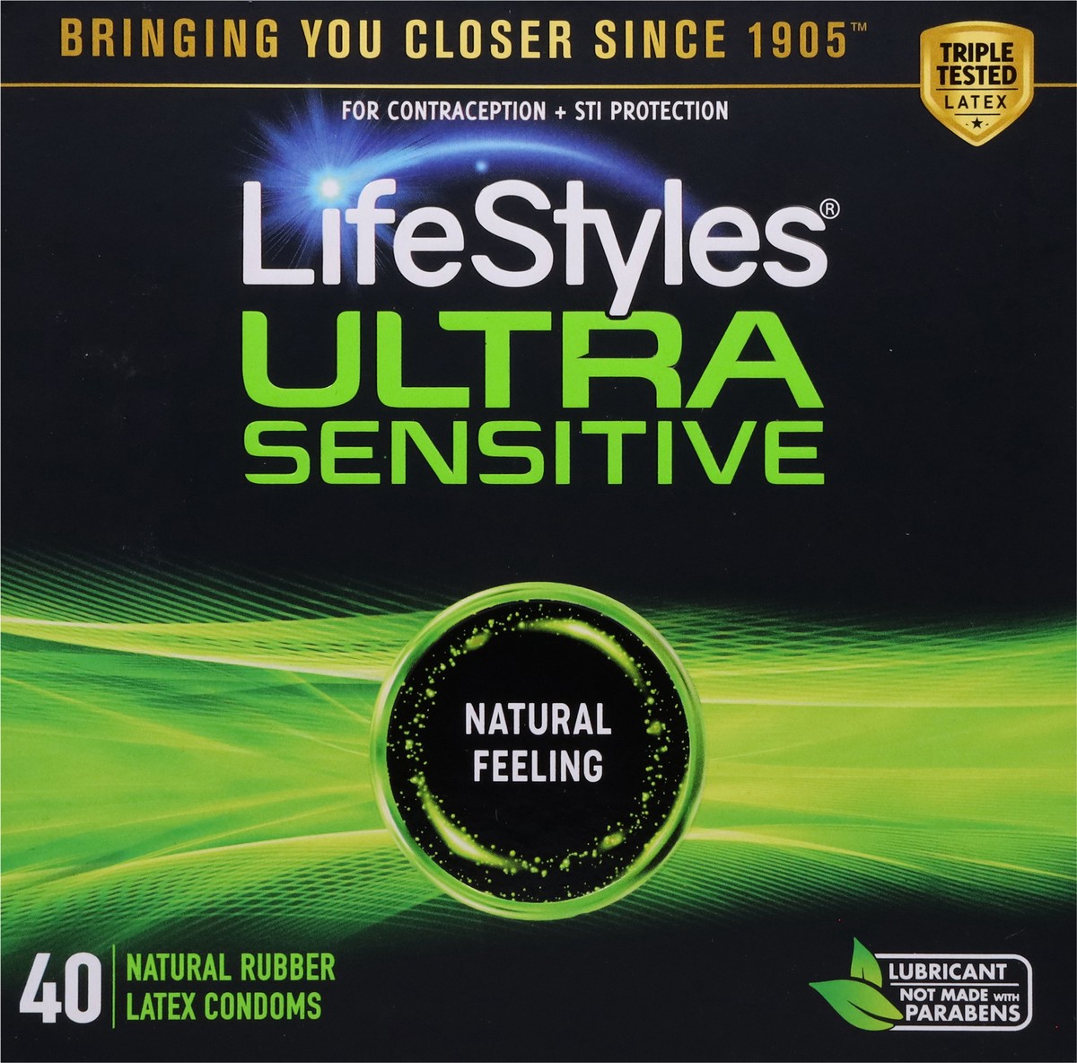 slide 4 of 12, LifeStyles Ultra Sensitive Latex Condoms 40 ea, 40 ct