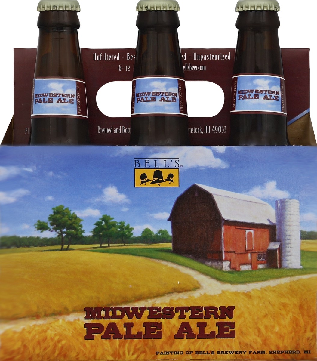 slide 4 of 4, Bell's Midwestern Pale Ale Bottles, 6 ct; 12 oz