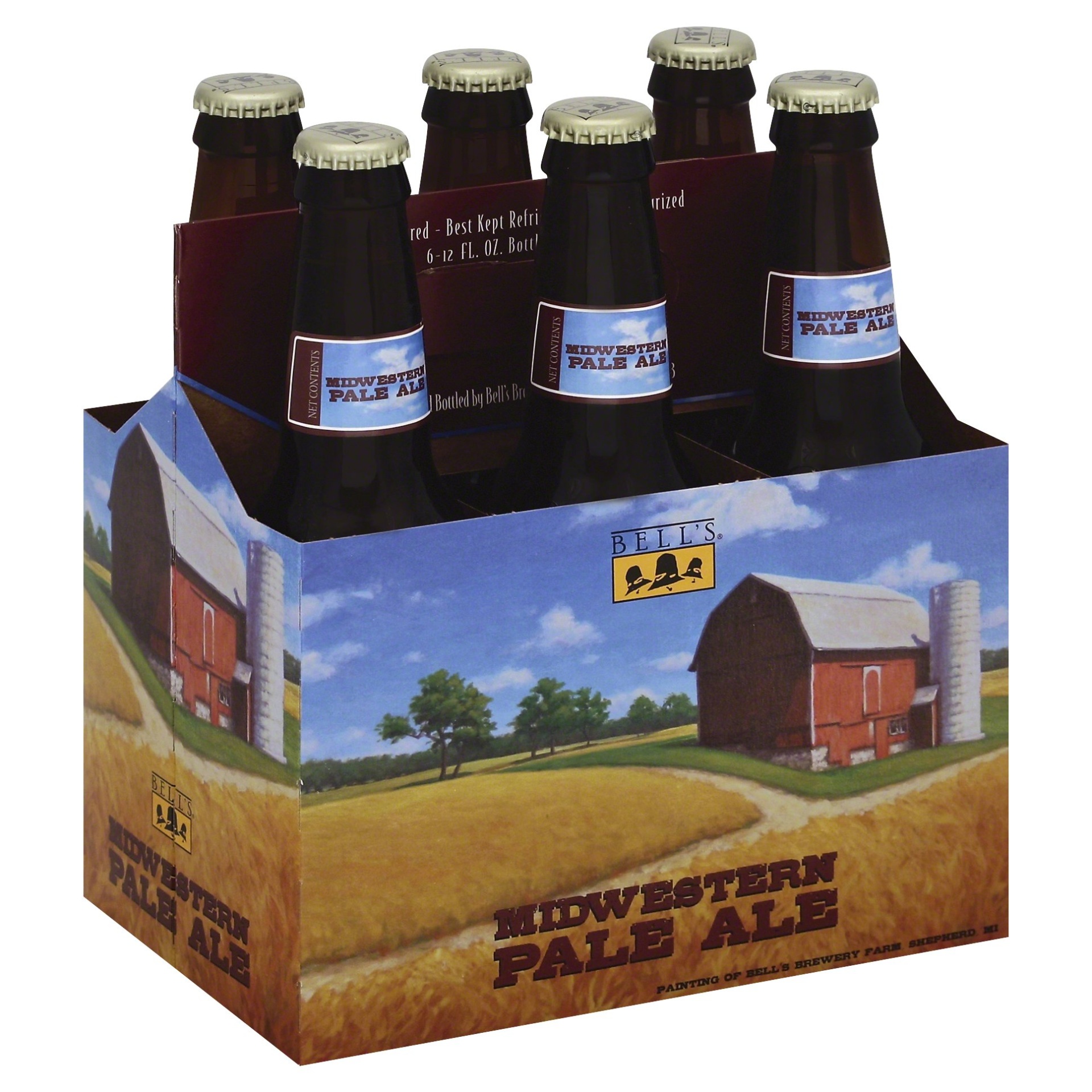 slide 1 of 4, Bell's Midwestern Pale Ale Bottles, 6 ct; 12 oz