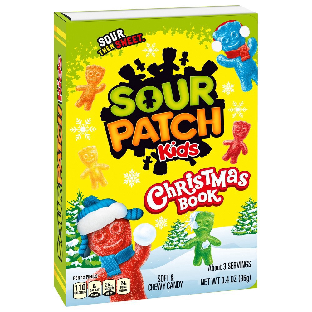 slide 6 of 13, SOUR PATCH KIDS Christmas Storybook, Holiday Candy Stocking Stuffer, 3.4 oz Box of Soft & Chewy Candy, 3.4 oz