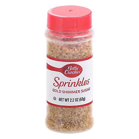 slide 1 of 1, Betty Crocker Cupcake Gems Gold Sugar - 2.2 Oz, 2.2 oz
