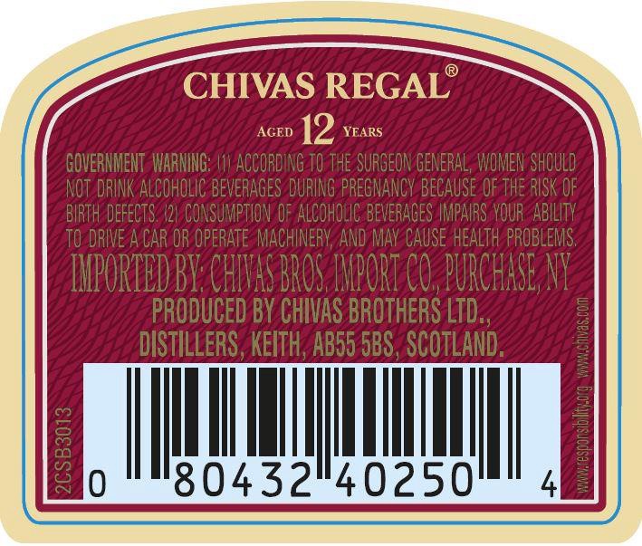 slide 2 of 5, Chivas Regal 12 Year Old Blended Scotch Whisky, 200 mL Bottle, 40% ABV, 200 ml