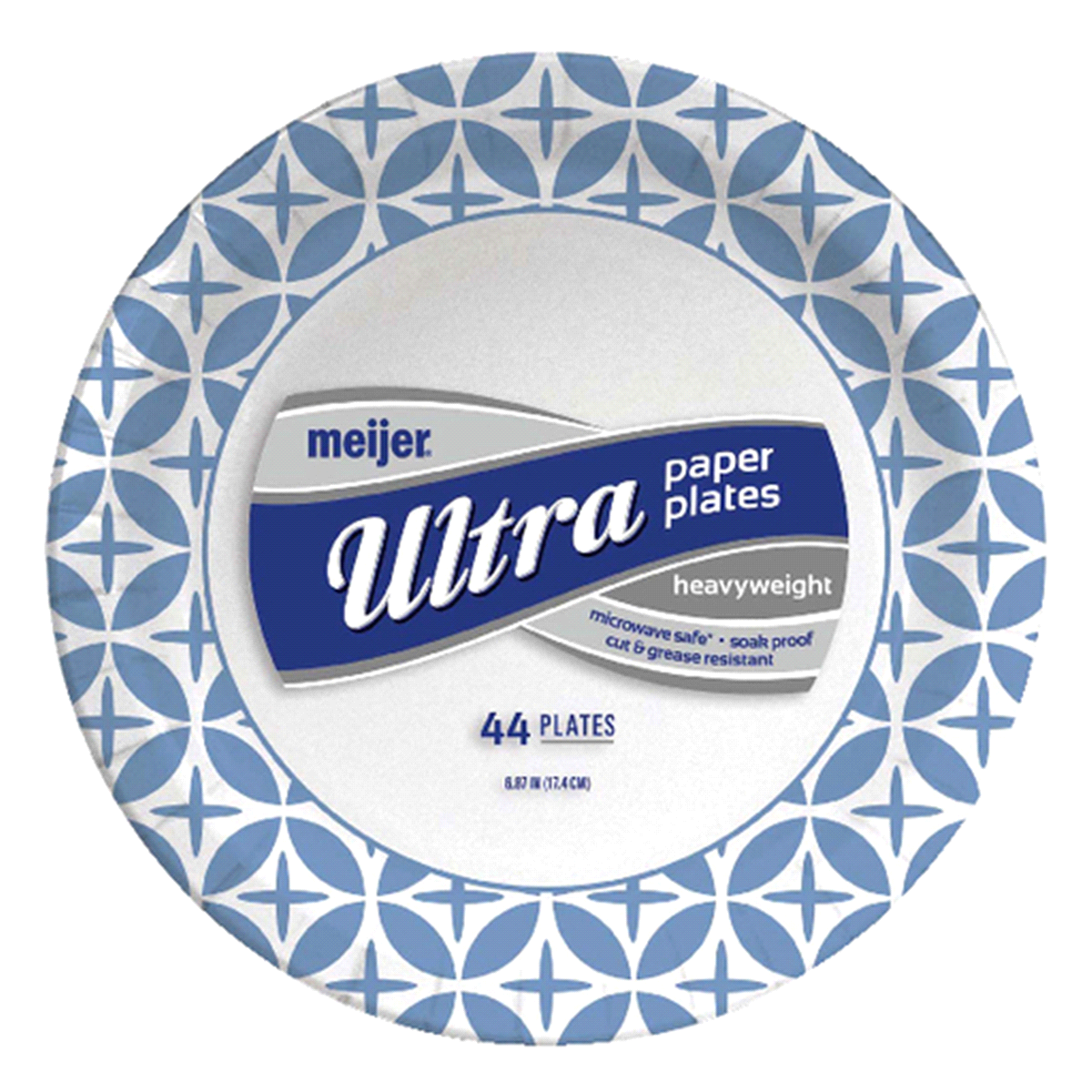 slide 1 of 1, Meijer Ultra Paper Plates, 44 ct