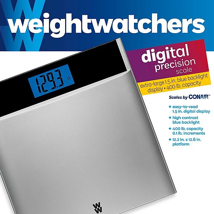 slide 2 of 5, Weight Watchers by Conair Digital Plastic Scale, 1 ct