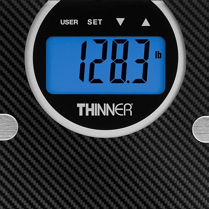 slide 2 of 7, Thinner by Conair by Conair Carbon Fiber Body Analysis Scale, 1 ct