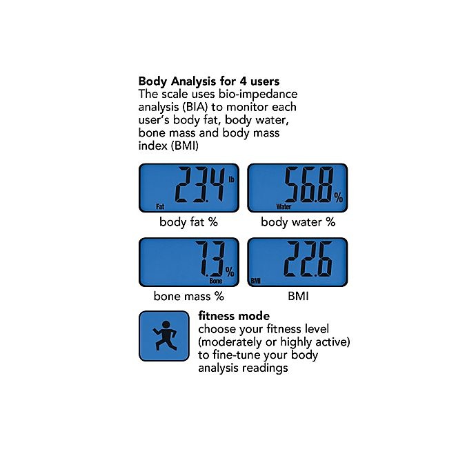 slide 7 of 7, Thinner by Conair by Conair Carbon Fiber Body Analysis Scale, 1 ct