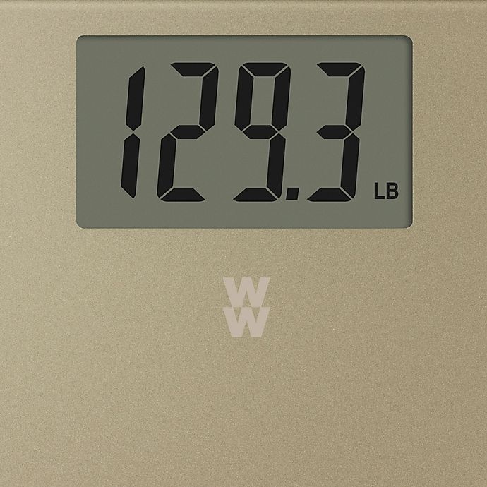 slide 3 of 5, Weight Watchers by Conair Digital Bathroom Scale - Gold, 1 ct