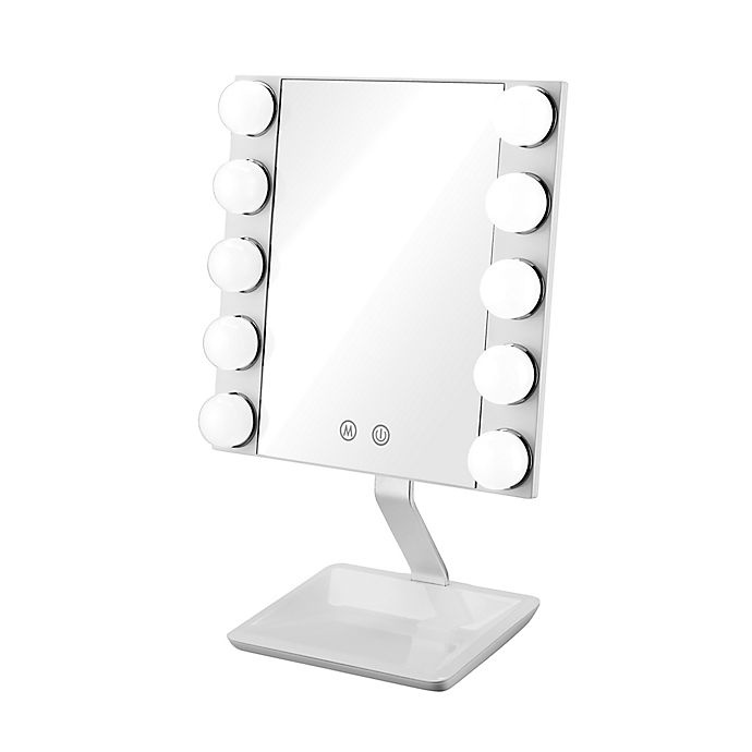 slide 2 of 3, Conair LED Lighted Vanity Makeup Mirror - White, 1 ct