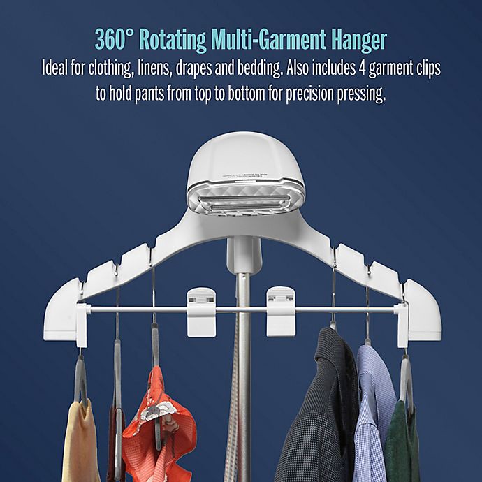 slide 9 of 10, Conair ExtremeSteam GS121 Full Size Stand Up Garment Steamer - White/Blue, 1 ct