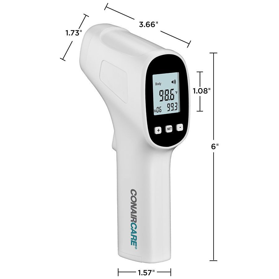 slide 4 of 5, ConairCare Infrared Forehead Thermometer 1 ea, 1 ct