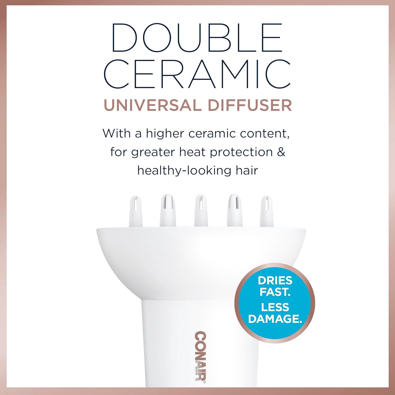 slide 2 of 4, Conair Double Ceramic Universal Diffuser, 1 ct