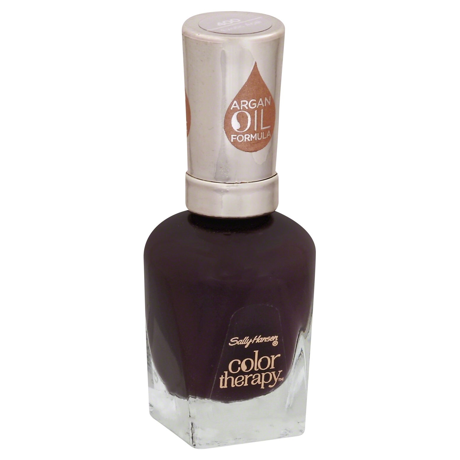 slide 1 of 1, Sally Hansen Color Therapy Nail Polish Exotic Acai, 0.5 fl oz