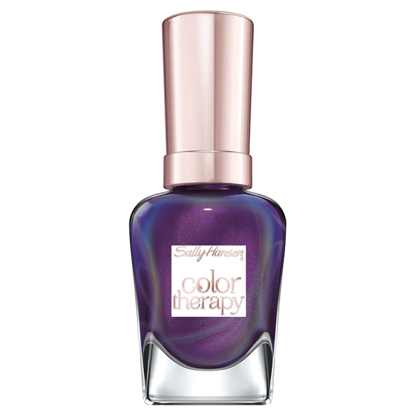 slide 1 of 5, Sally Hansen Color Therapy Nail Polish - 402 Plum Euphoria - 0.5 fl oz, 1 ct