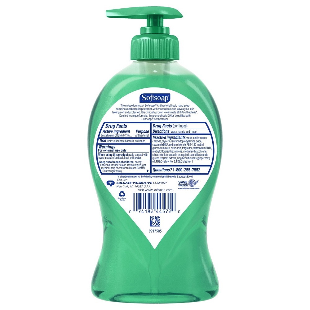 slide 3 of 4, Softsoap Antibacterial Liquid Hand Soap Pump - Fresh Citrus - 11.25 fl oz, 11.25 fl oz