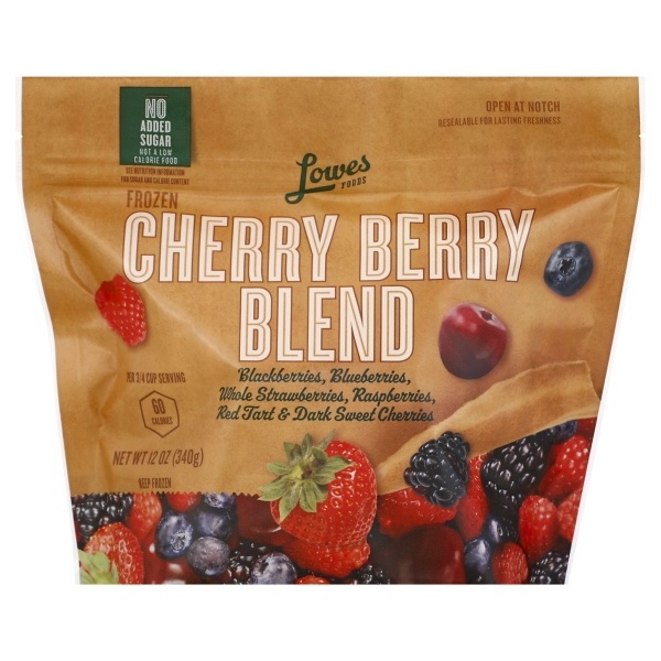 slide 1 of 1, Lowes Foods Frozen Fruit Cherry Berry Blend, 12 oz