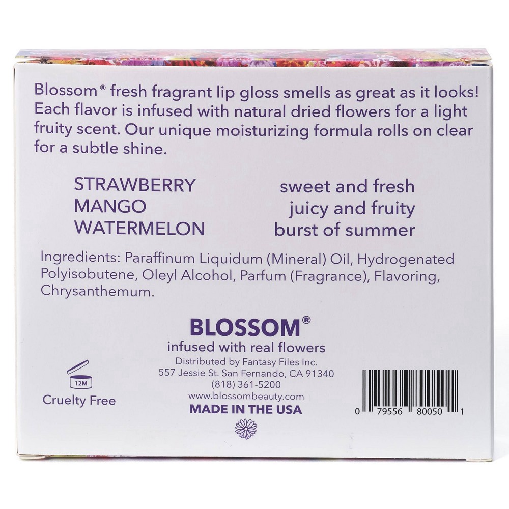 slide 3 of 3, Blossom Beauty Roll-On Lip Gloss Set, 1 ct