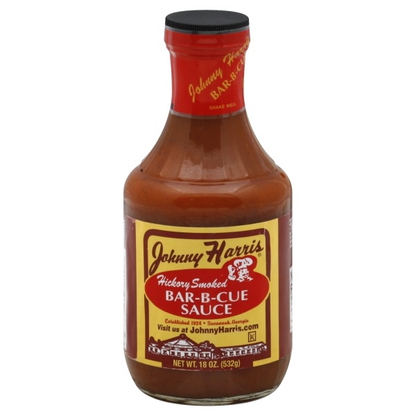 slide 1 of 2, Johnny Harris Hickory BBQ Sauce, 18 oz