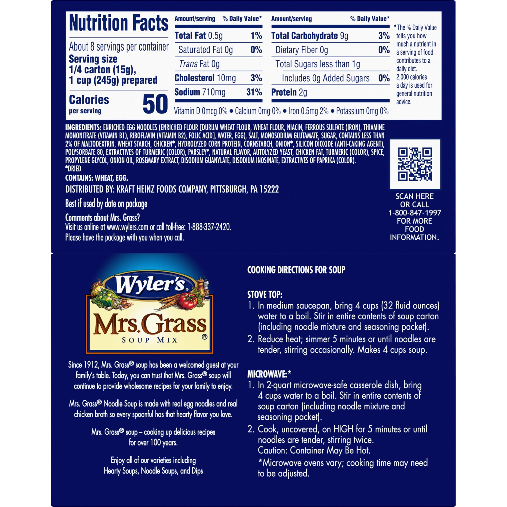 slide 5 of 7, Wyler's Mrs. Grass Noodle Soup Mix, 4.2 oz Box, 2 ct