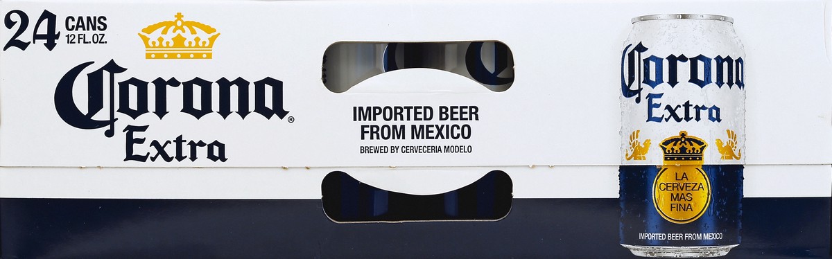 slide 3 of 7, Corona Extra Mexican Lager Import Beer, 24 pk 12 fl oz Cans, 4.6% ABV, 288 fl oz