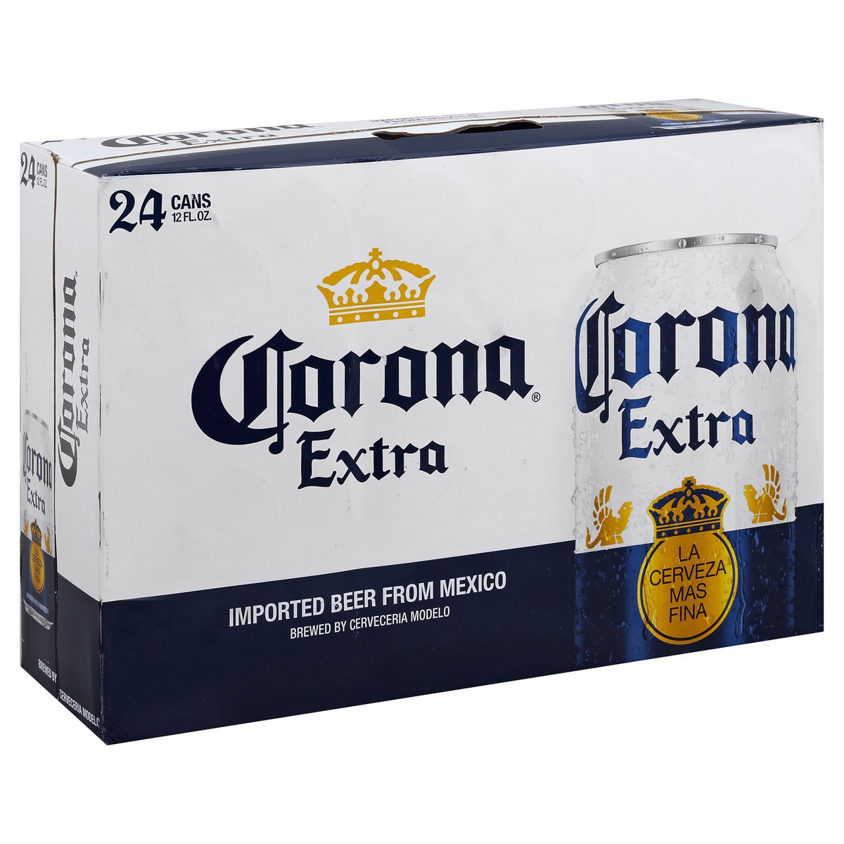 slide 4 of 7, Corona Extra Mexican Lager Import Beer, 24 pk 12 fl oz Cans, 4.6% ABV, 288 fl oz