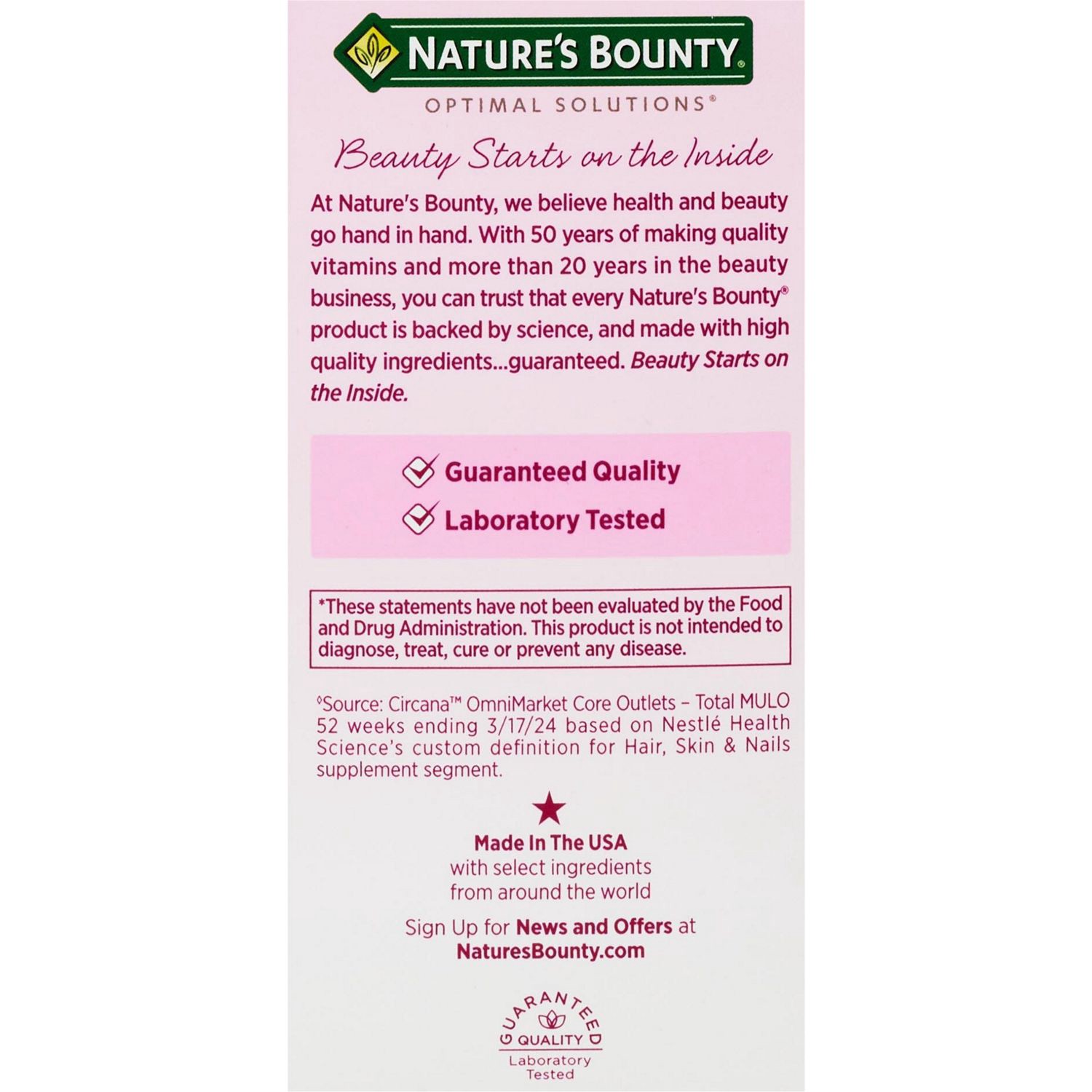 slide 3 of 5, Nature's Bounty Collagen Booster, 48 ct
