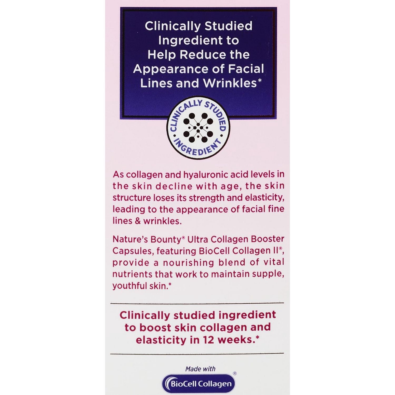 slide 5 of 5, Nature's Bounty Collagen Booster, 48 ct