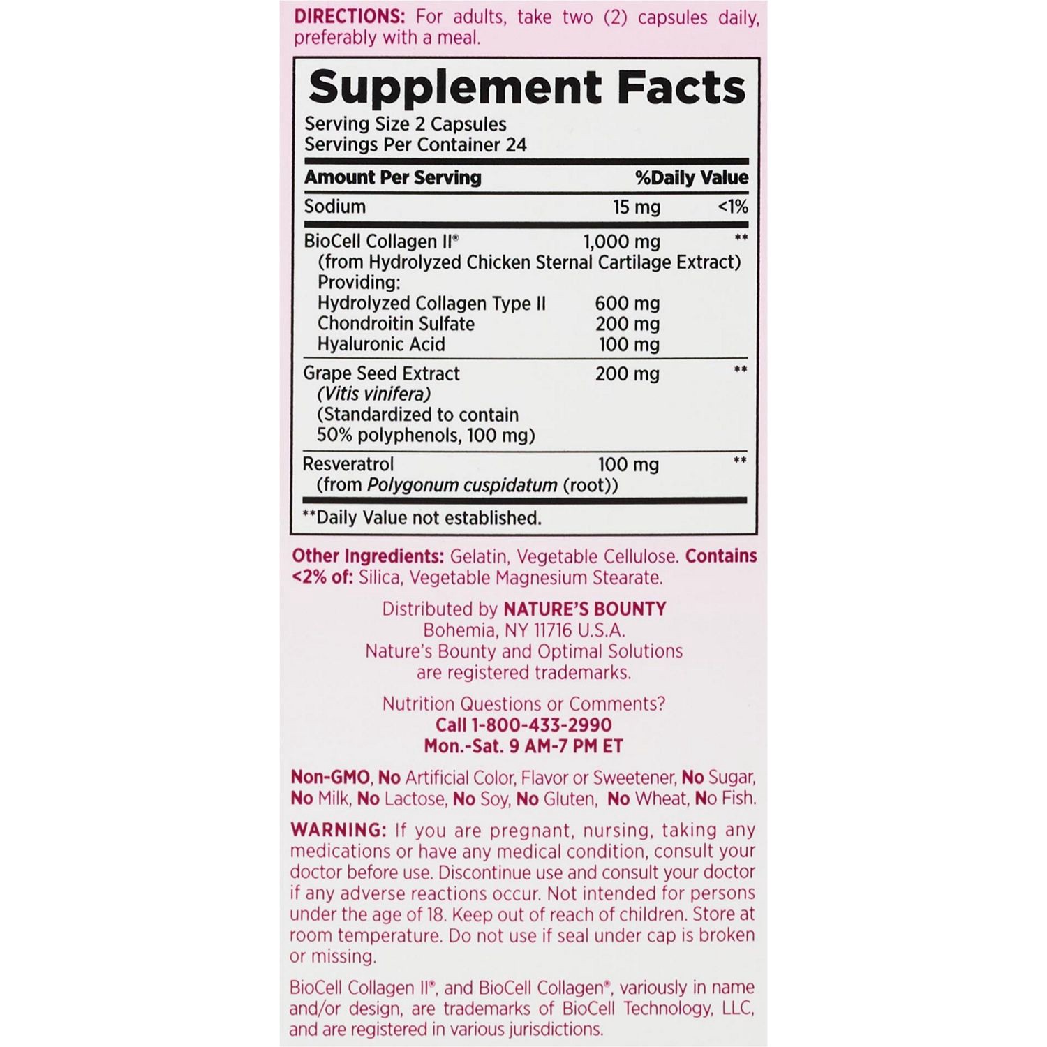 slide 2 of 5, Nature's Bounty Collagen Booster, 48 ct