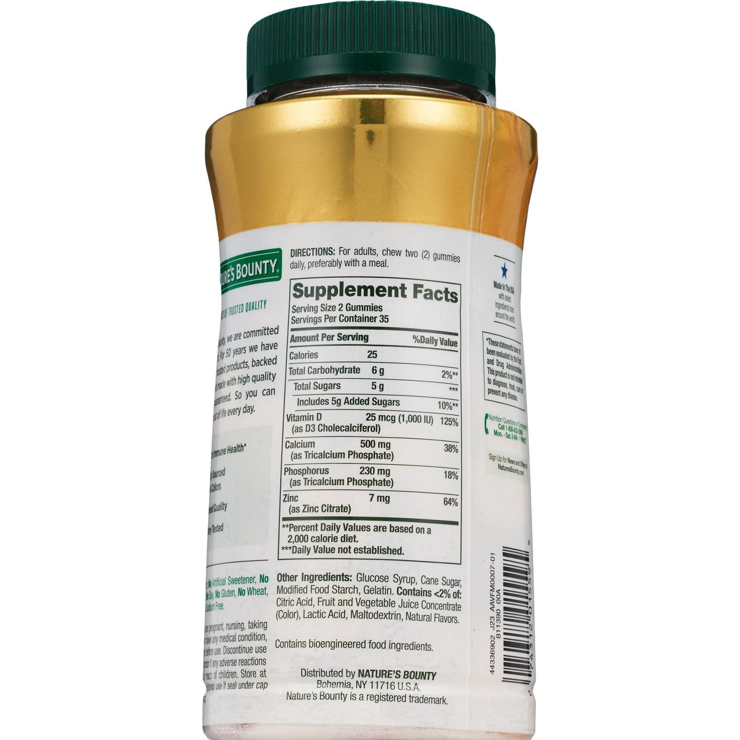 slide 2 of 3, Nature's Bounty Calcium Gummies, 70 Ct, 70 ct