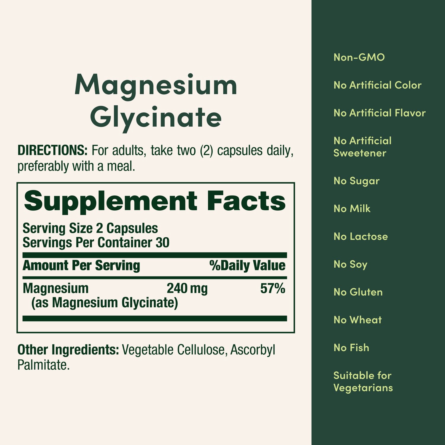 slide 5 of 6, Nature's Bounty High Absorption Magnesium Glycinate Supplements, 240mg, Supports Muscle Relaxation, 60 ct