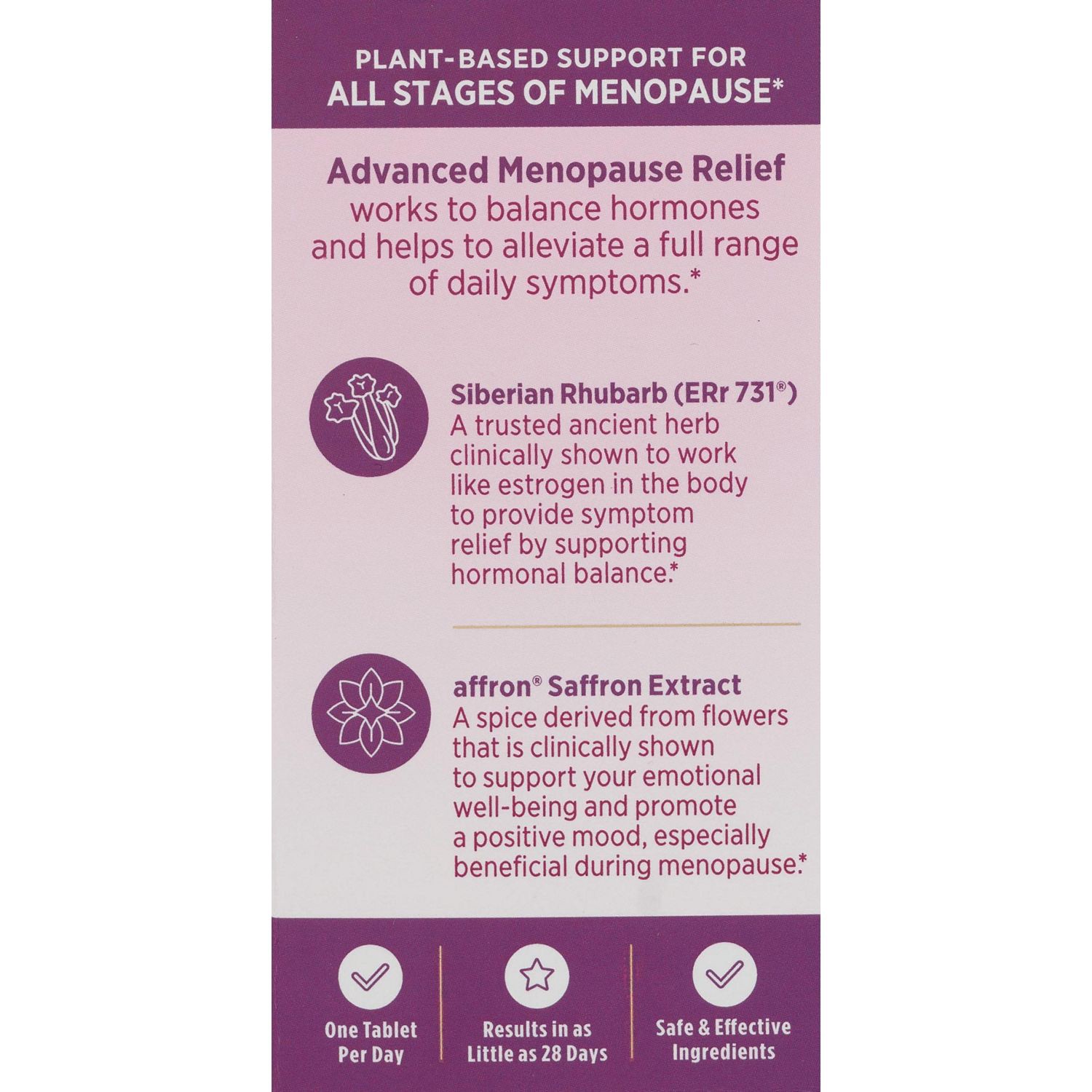 slide 4 of 4, Nature's Bounty Advanced Menopause Tabs, 30 ct