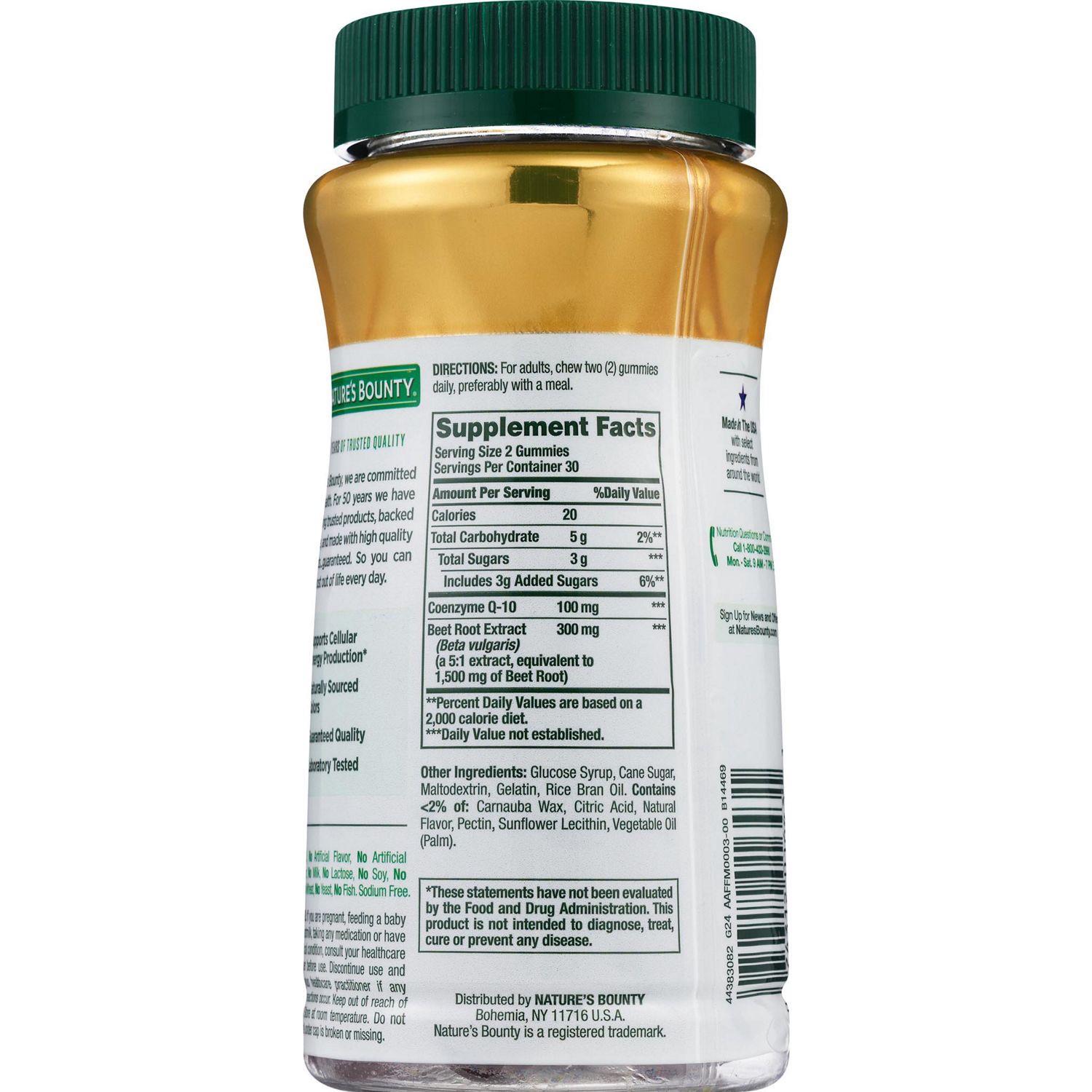 slide 4 of 7, Nature's Bounty Beets Co-Q10 Gummies, 60 ct