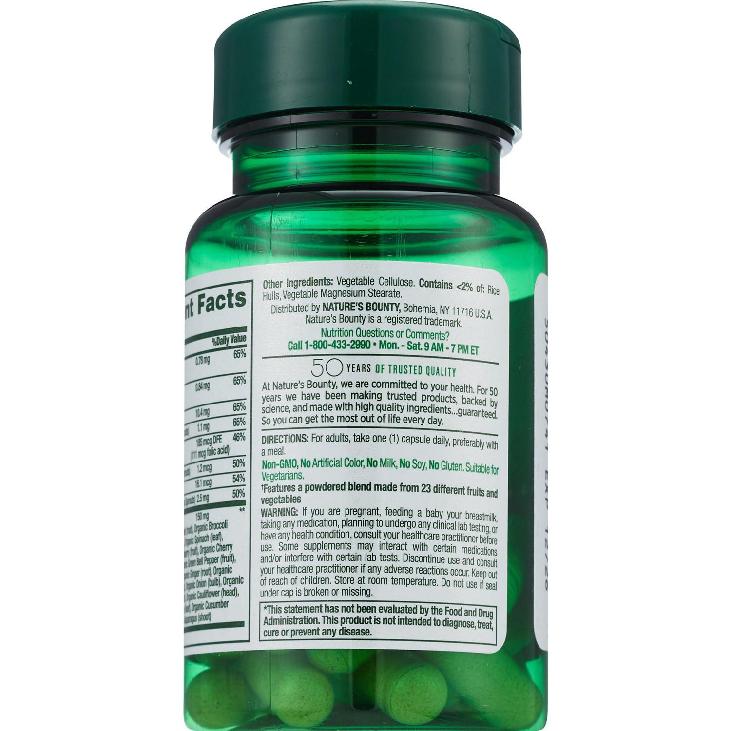 slide 3 of 4, Nature's Bounty Superfood Energy Caps, 30 ct